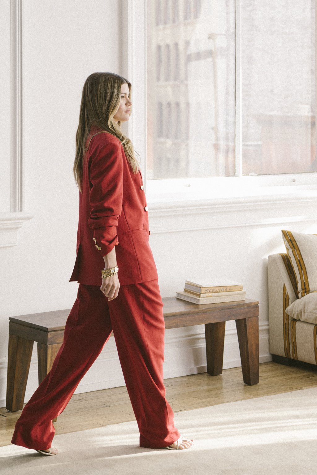 

Брюки TH X SOFIA RICHIE GRAINGE WIDE LEG PANTS Tommy Hilfiger, красный