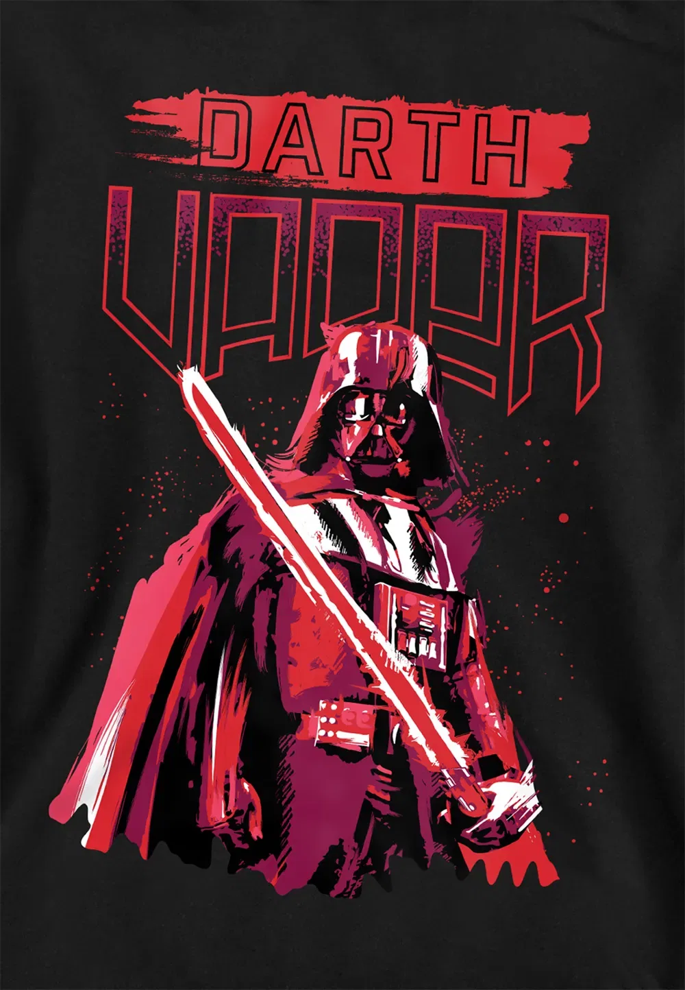 Детская худи Star Wars Paint Vader Disney, черный — фото 2