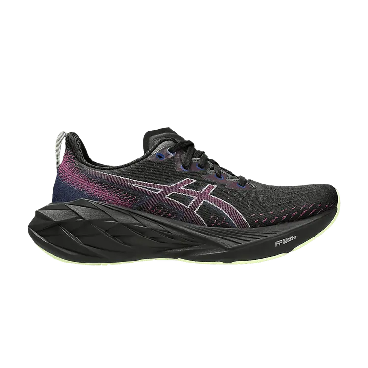 Кроссовки ASICS Wmns NovaBlast 4 Black Blue Expanse, черный