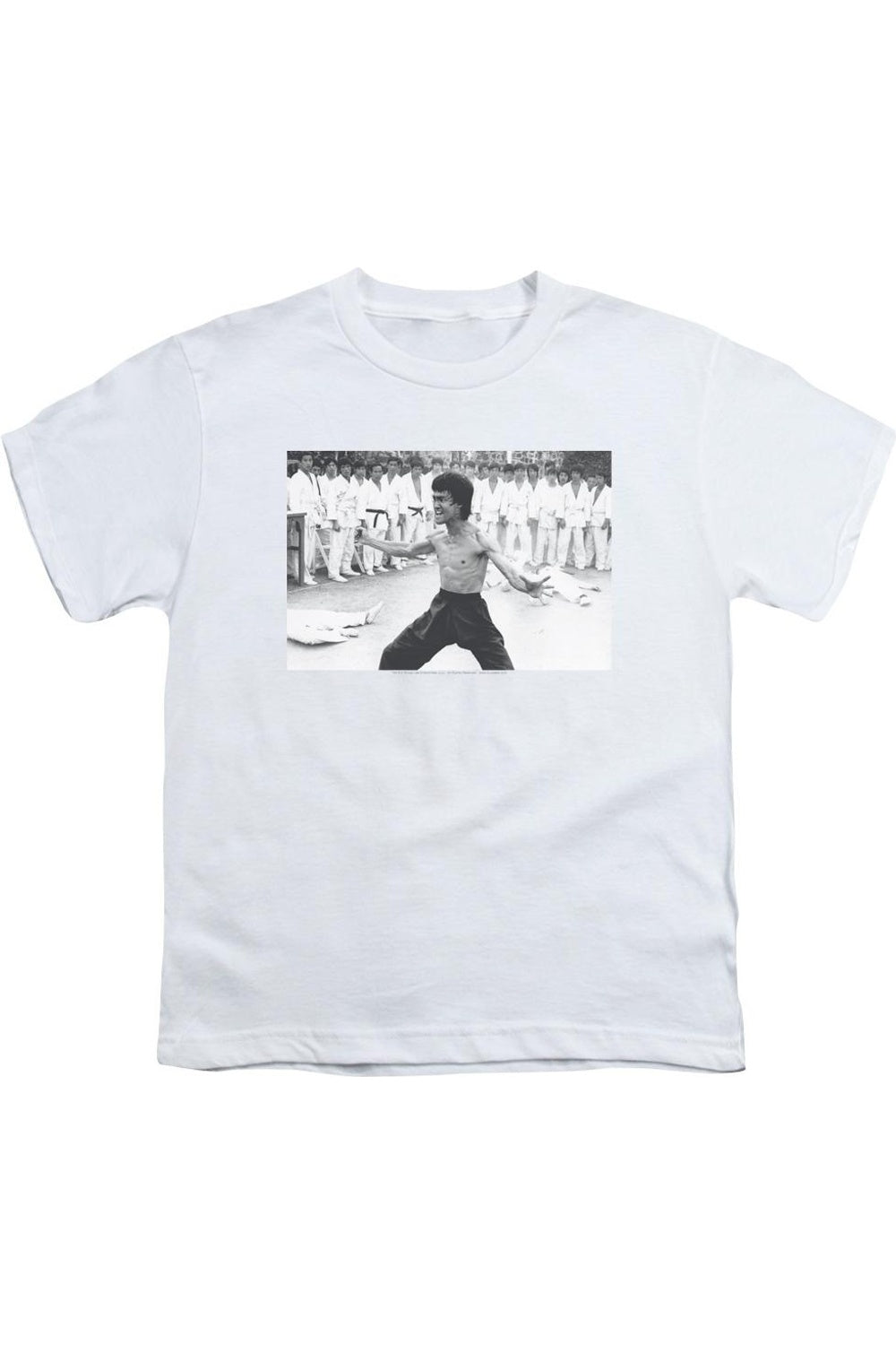

Футболка с коротким рукавом для детей "Bruce Lee Triumphant" Gildan, белый