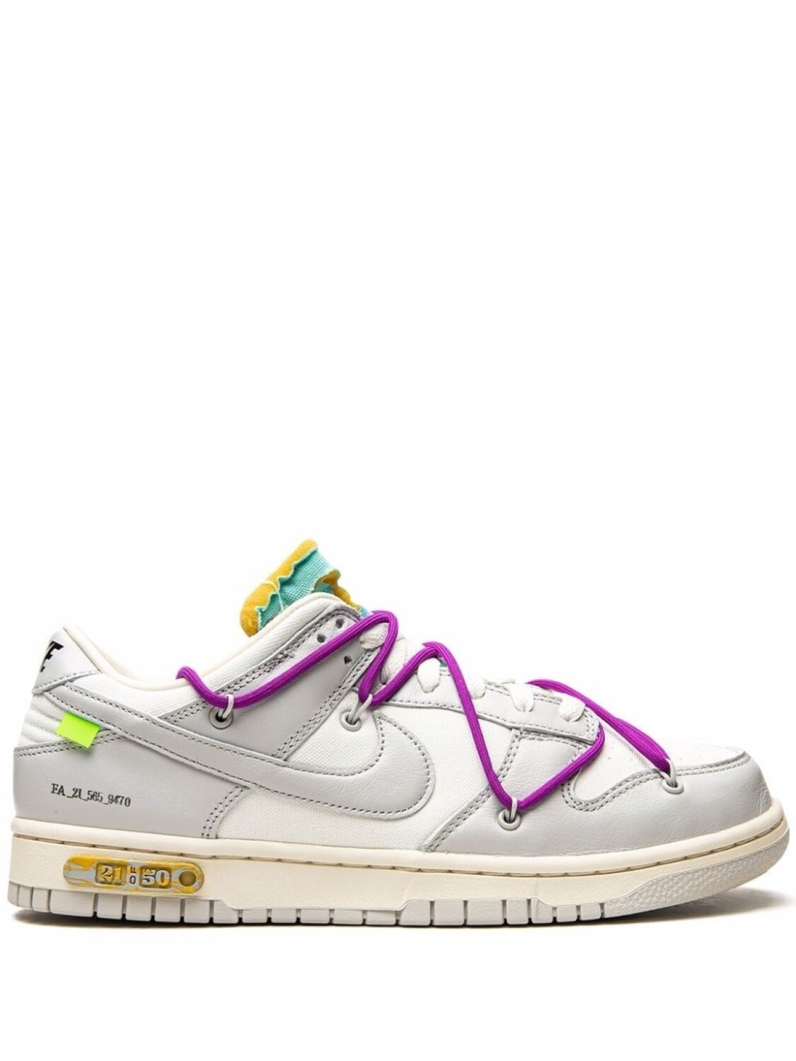 

Кроссовки Dunk Low из коллаборации с Off-White Nike X Off-White, белый