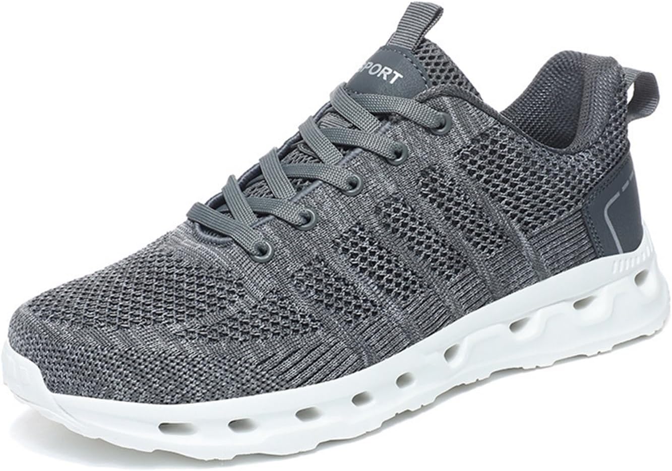 

Мужские повседневные модные кроссовки, дышащие оксфорды, лоферы, удобная обувь для прогулок по городу Dmgyck, серый