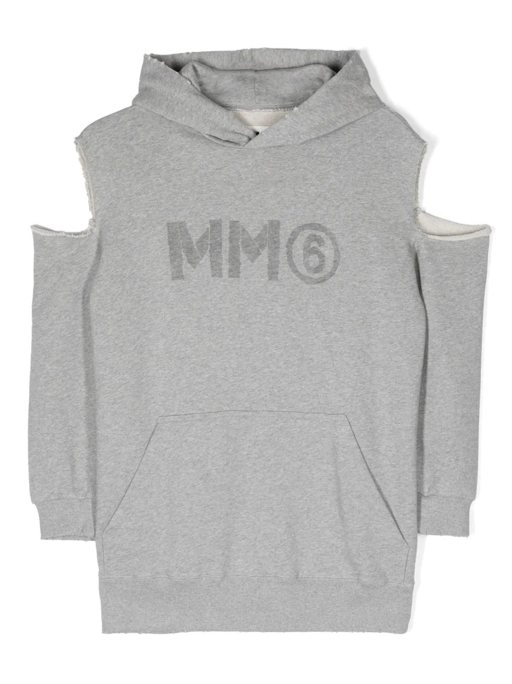 

Платье с логотипом MM6 Maison Margiela Kids, серый