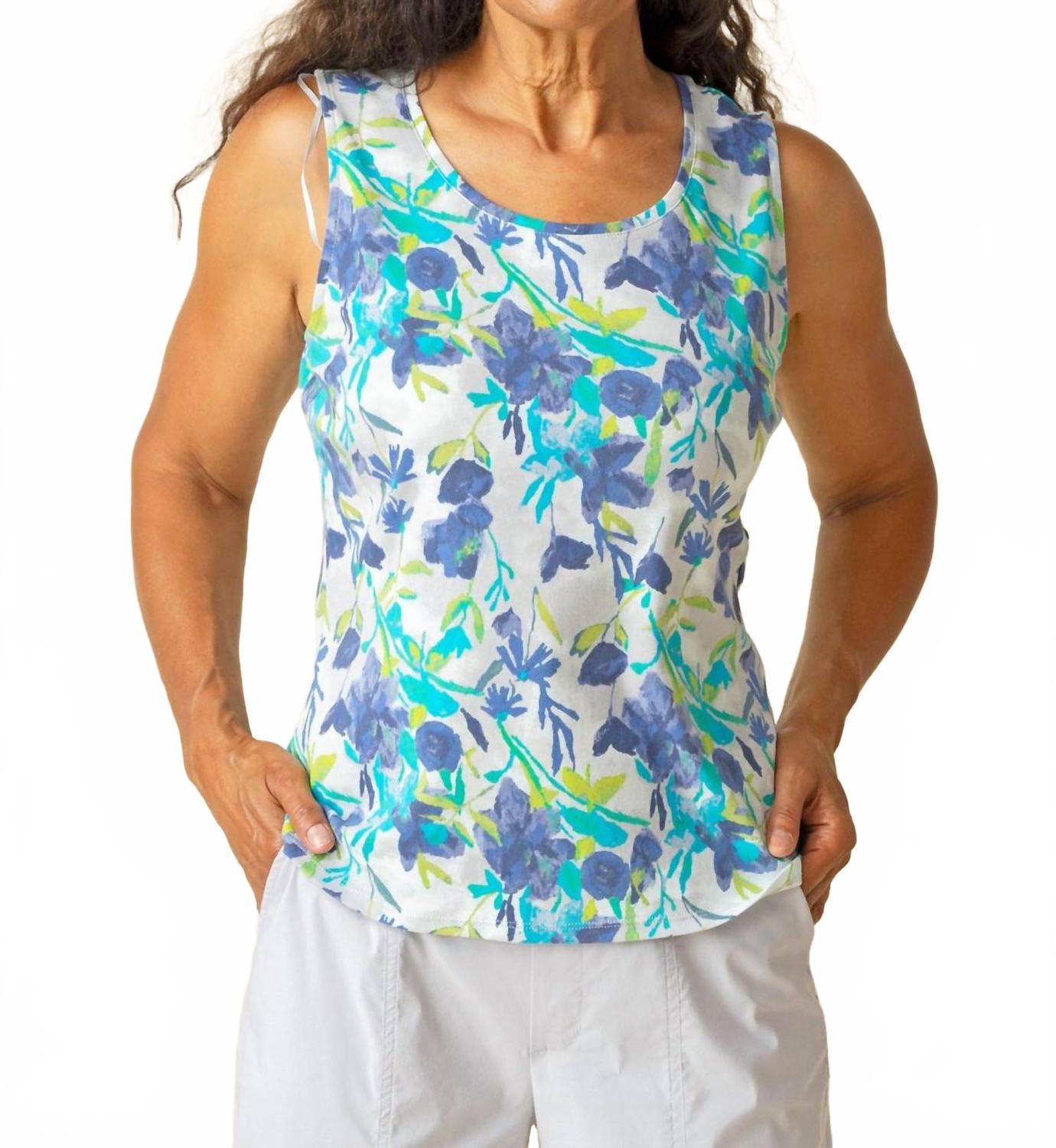 

Индиго флоральный топ Habitat