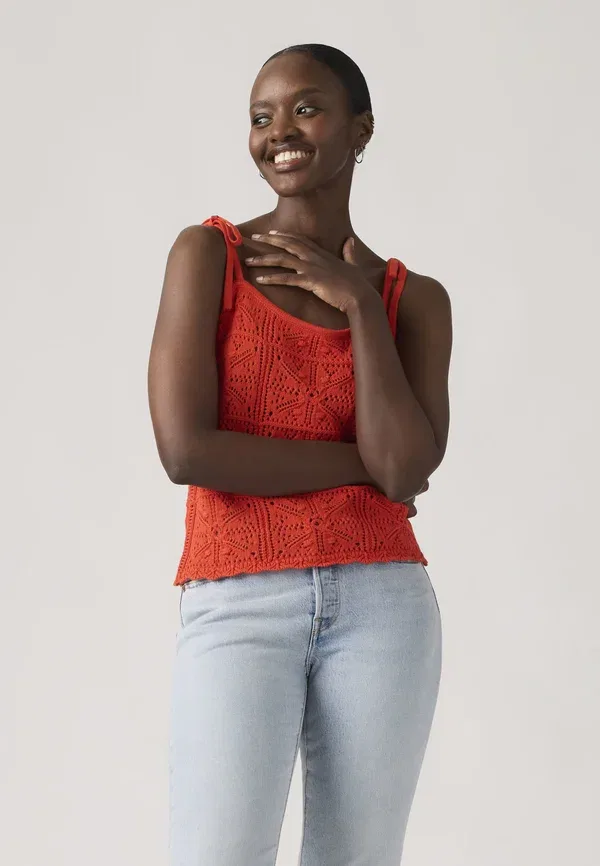 Топ на одно плечо Abbey Levi'S, сигнальный красный — фото 2