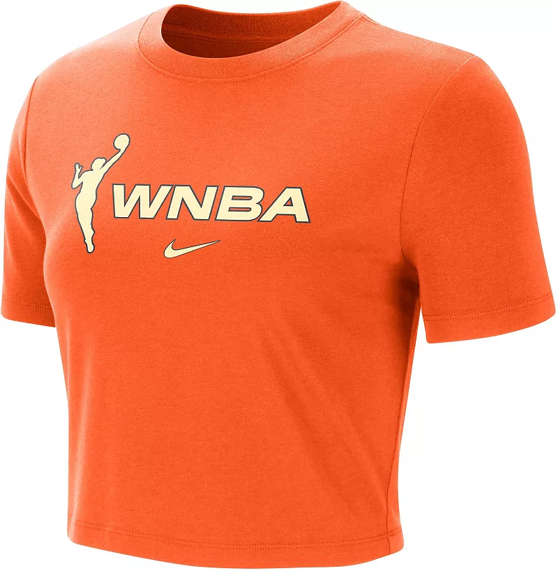 

Женская тонкая укороченная футболка Nike WNBA League