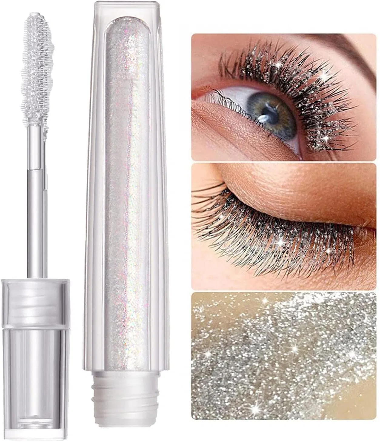 Тушь для ресниц глиттерная ZsunNa Sparkle Diamond, 1 шт., цвет не указан