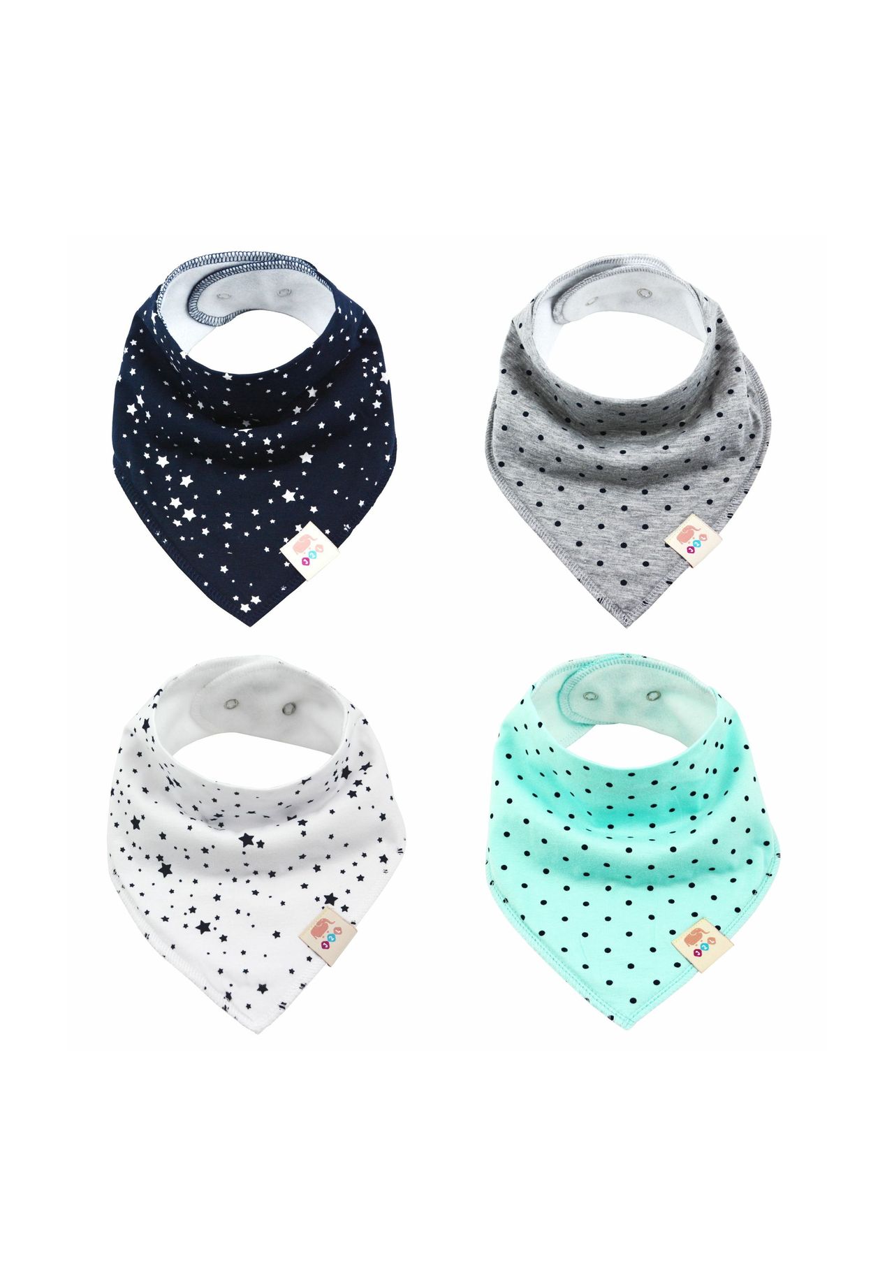 

Нагрудники, набор из 4 треугольных шарфов, шейных платков M.M.C., цвет Unisex Set