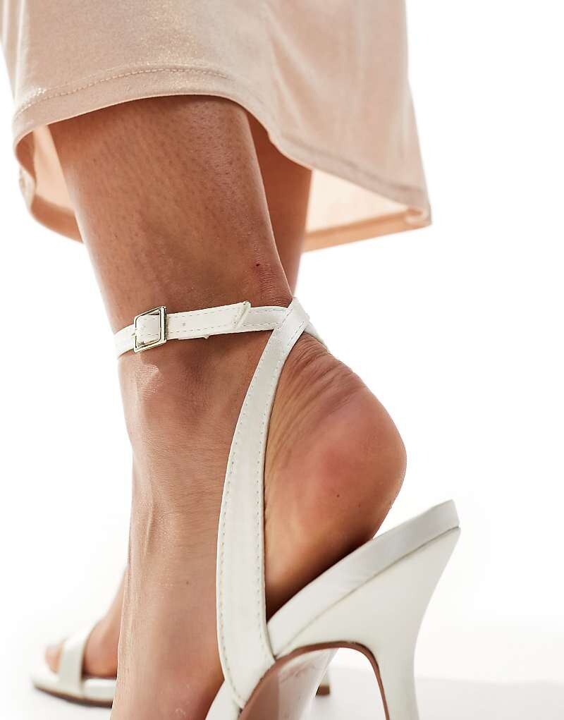 Босоножки широкого кроя на каблуке ASOS DESIGN Nali цвета слоновой кости — фото 3