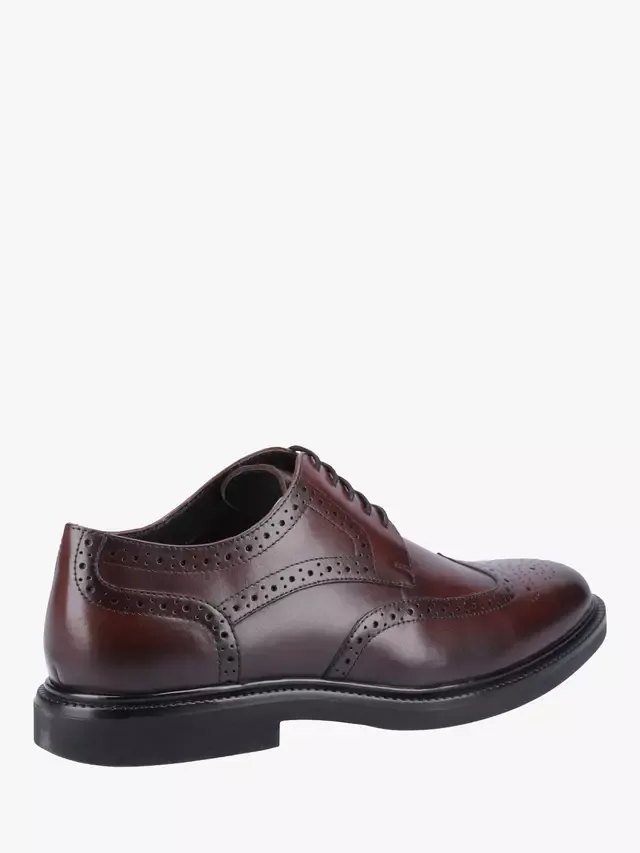 Кожаные броги Кингстон Hush Puppies, Chocolate — фото 3