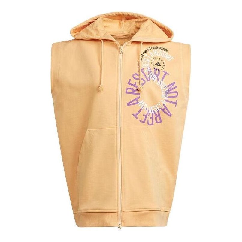 

Худи adidas by Stella McCartney Sleeveless Hoodie 'Tan', желто-коричневый