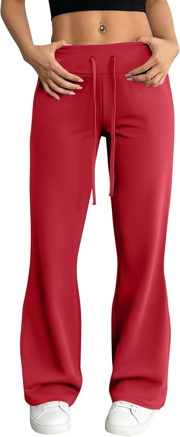 Леггинсы для йоги с широкими штанинами, Generic, A08 Red