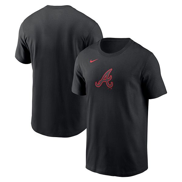 

Мужская черная футболка atlanta braves lights out color pop Nike