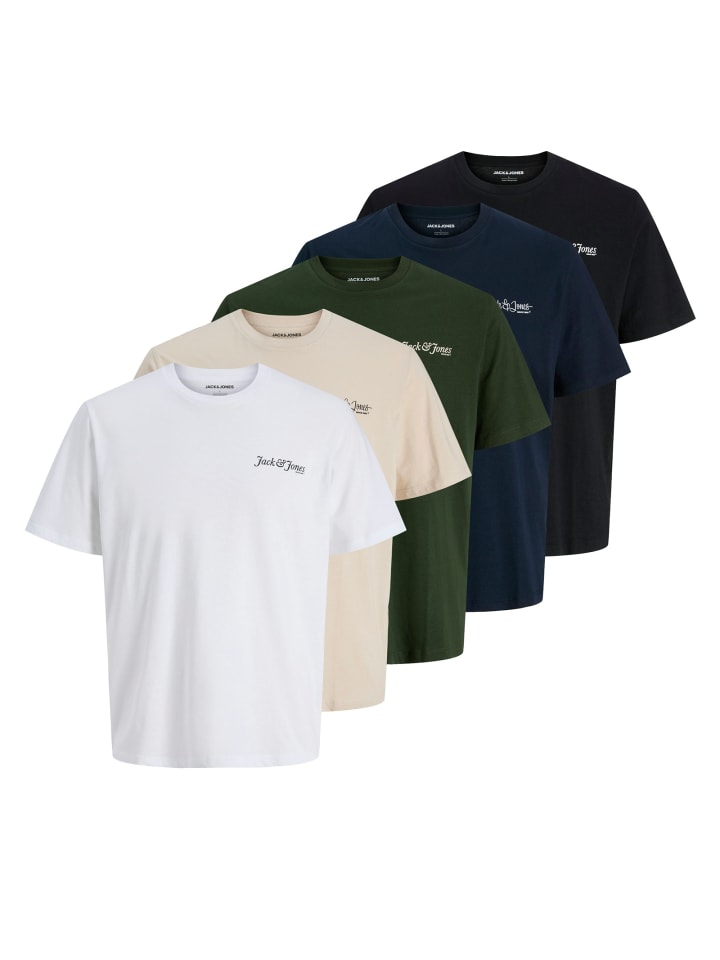 

Набор из 5 разноцветных футболок Yuki Front Tee SS Crew Neck MP