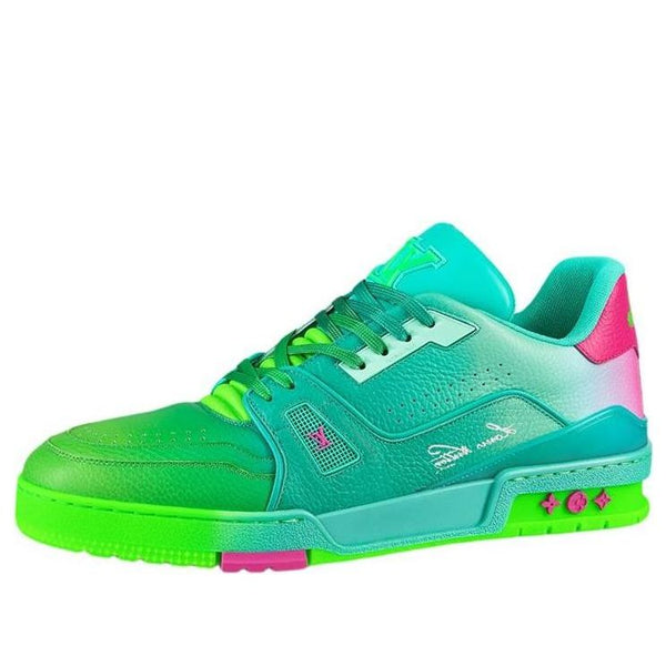 

Кроссовки trainer sneakers 'teal green' Louis Vuitton, зеленый