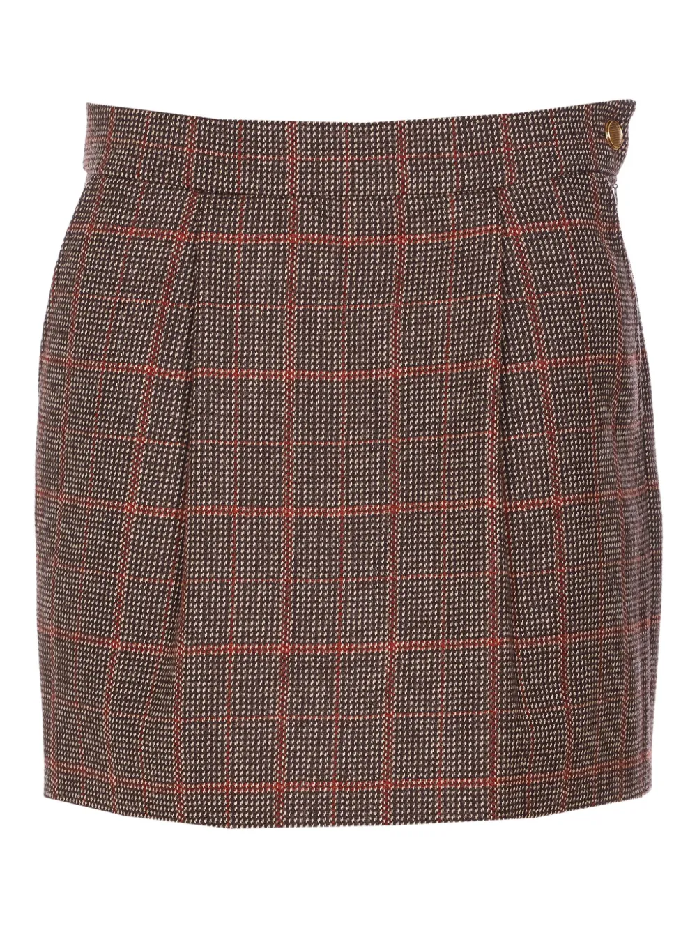 

Юбка мини в клетку CHLOÉ, коричневый