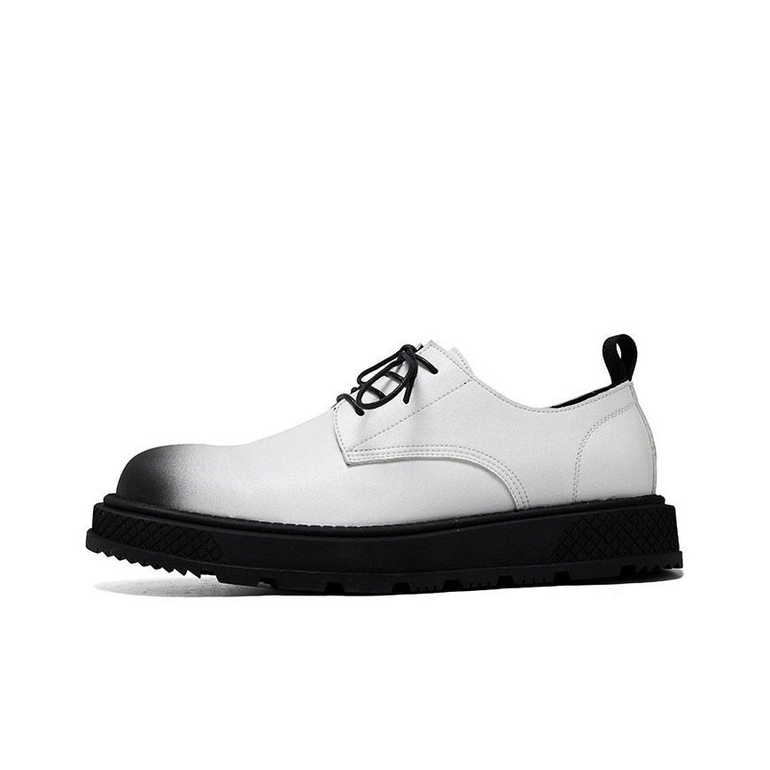 

ZUWUDONG Мужские повседневные кроссовки низкие черно-бело-коричневые белые, цвет White