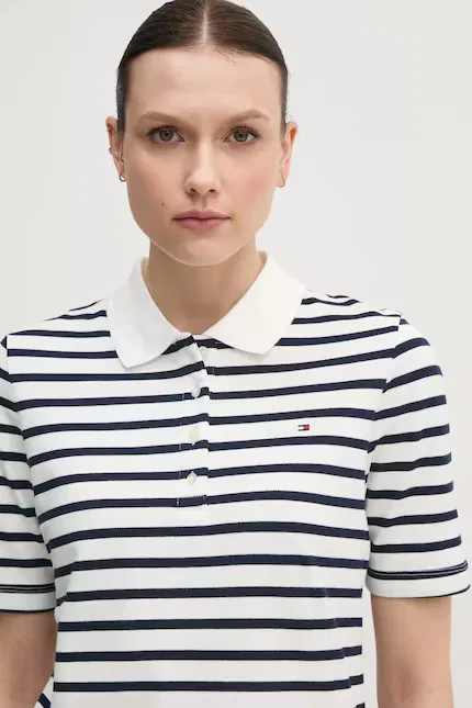 Поло из эластичного хлопка Tommy Hilfiger, белый — фото 4