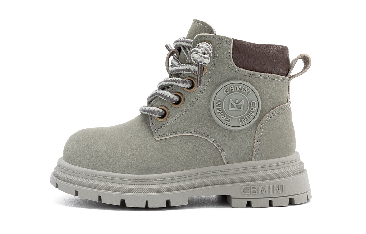 

Скользоустойчивые противоударные износостойкие легкие амортизирующие высокие детские ботинки для малышей EBMINI, серый зеленый (fleece-lined)