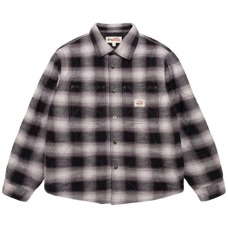 

Рубашка Stussy Quilted Plaid Shirt Jacket, Grey