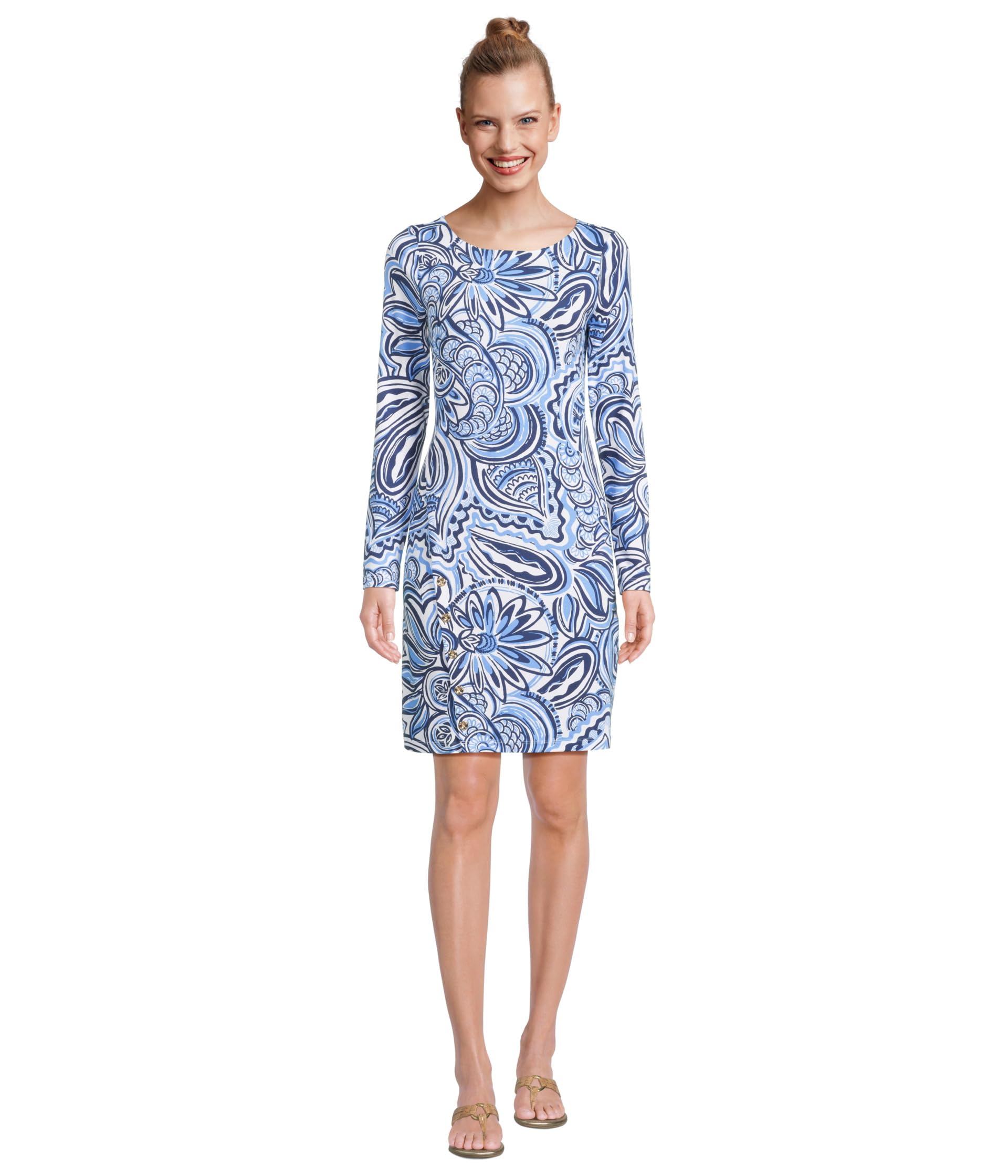 

Платье Lilly Pulitzer Maddox Upf 50+ Dress, цвет Resort White Give It A Whirl