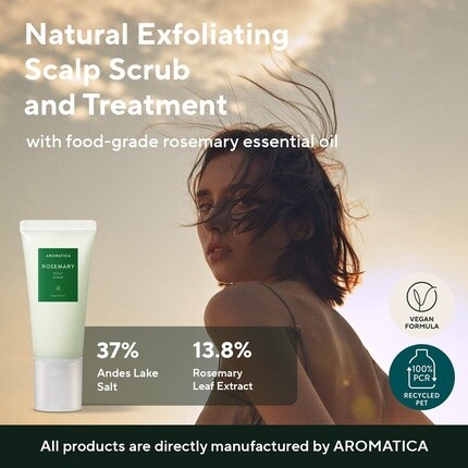 AROMATICA Скраб для кожи головы с розмарином 5,82 унции 165 г — фото 2