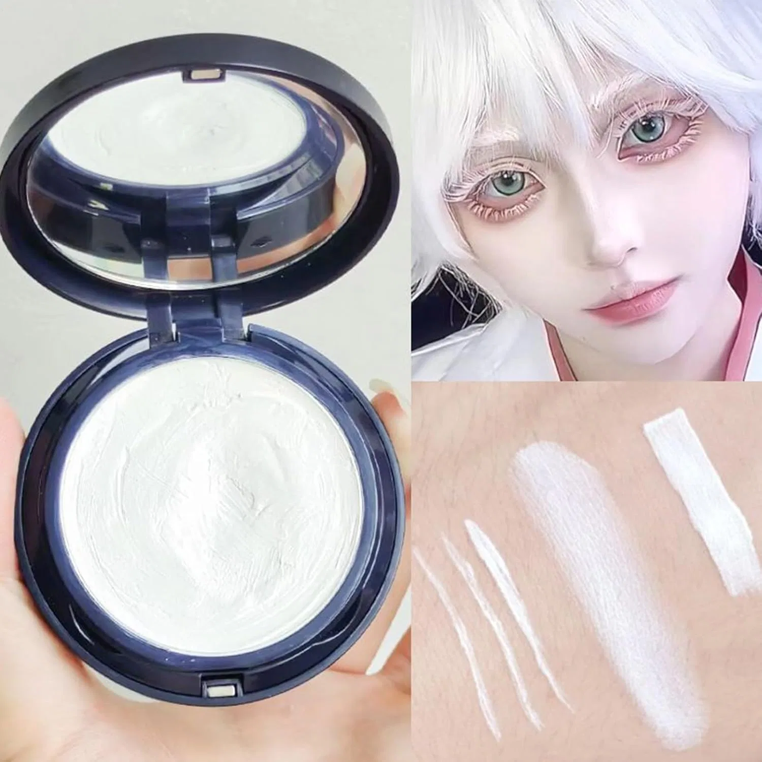 Тональное средство White Face Paint, белый, без бренда, 1 шт. — фото 2