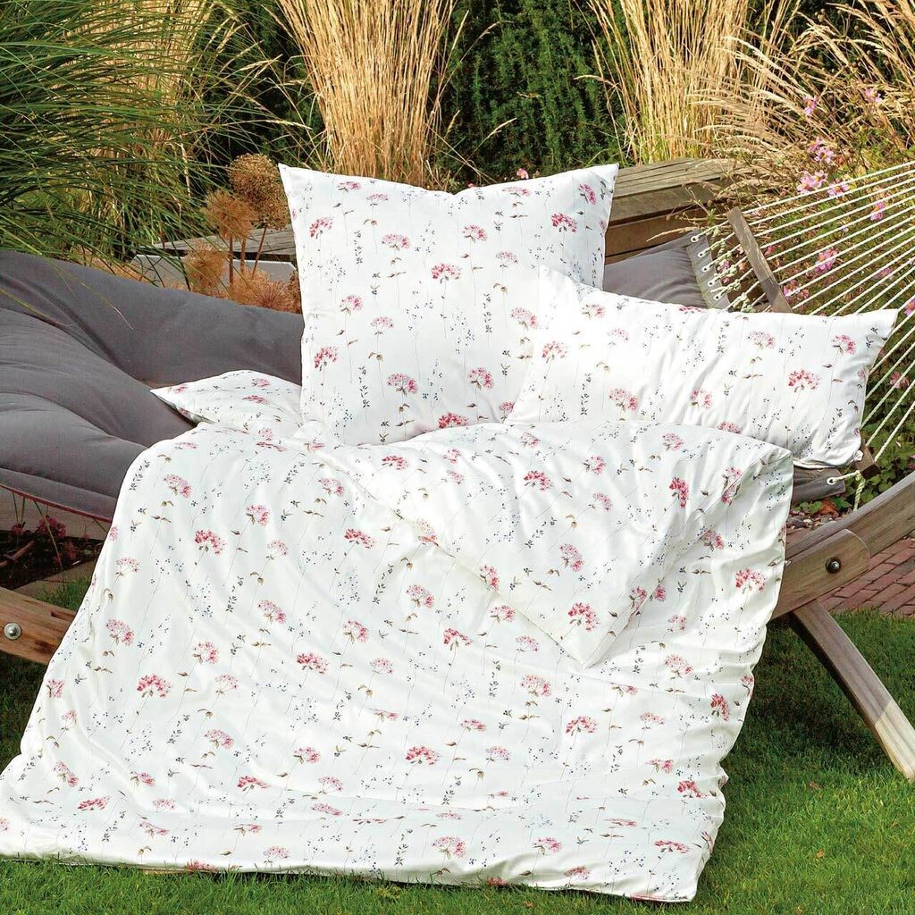 

Сатиновое постельное белье Janine Mako Milano 45082-01 шарон розовый 155х200 см+80х80 см Original Janine