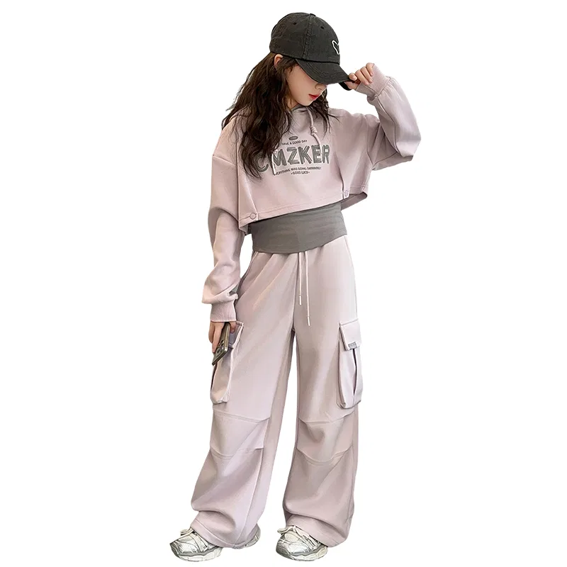 Спортивный повседневный костюм из трех предметов для подростков Disney, Light Coffee Three-Piece Set — фото 2