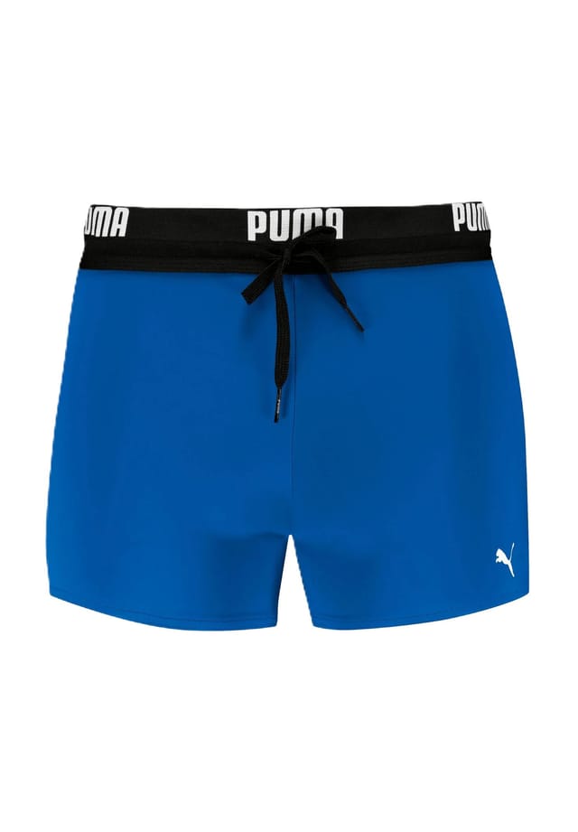 

Шорты для плавания в стиле ретро с логотипом на поясе Puma, синий