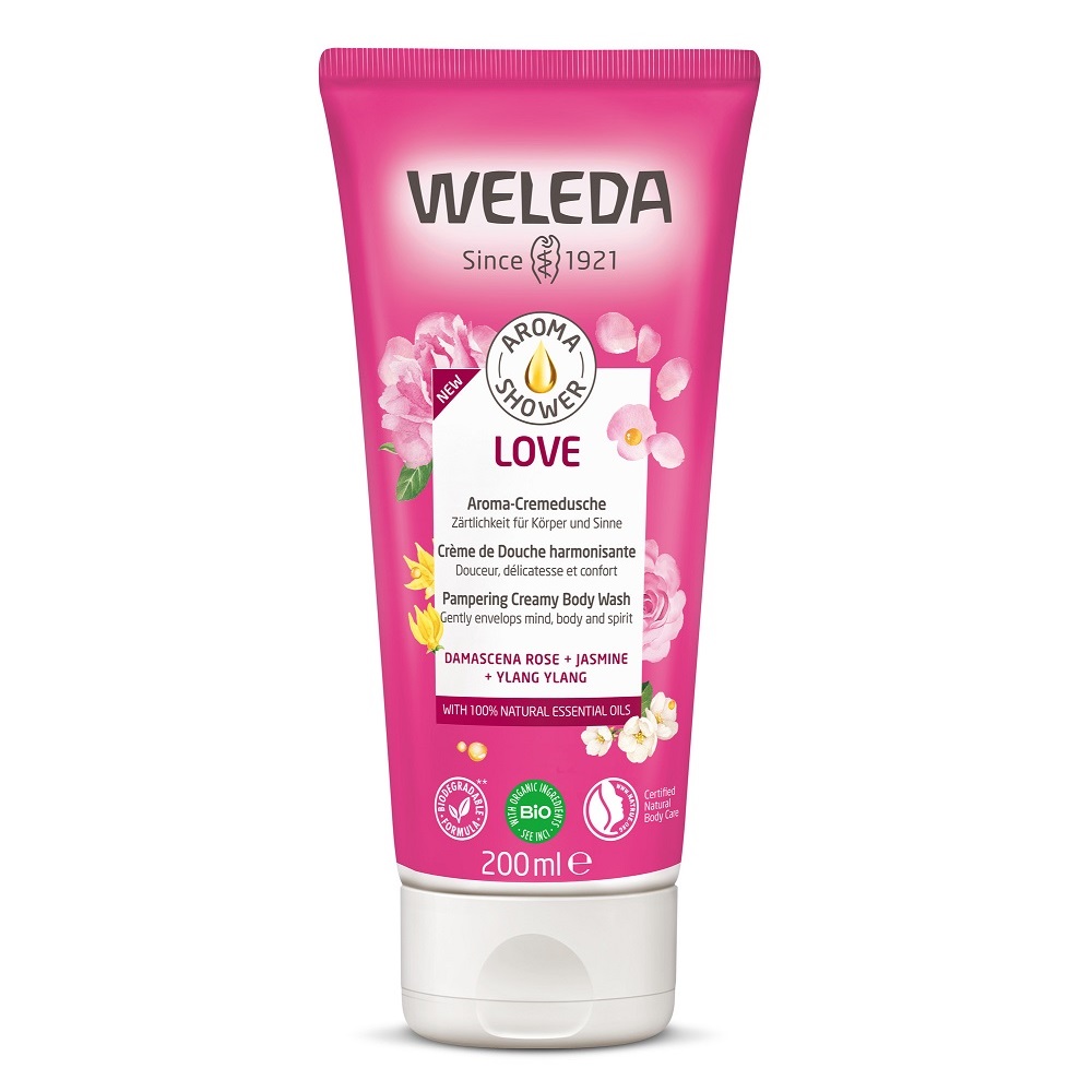 

Кремообразный гель для душа aroma shower love Weleda, 200 мл