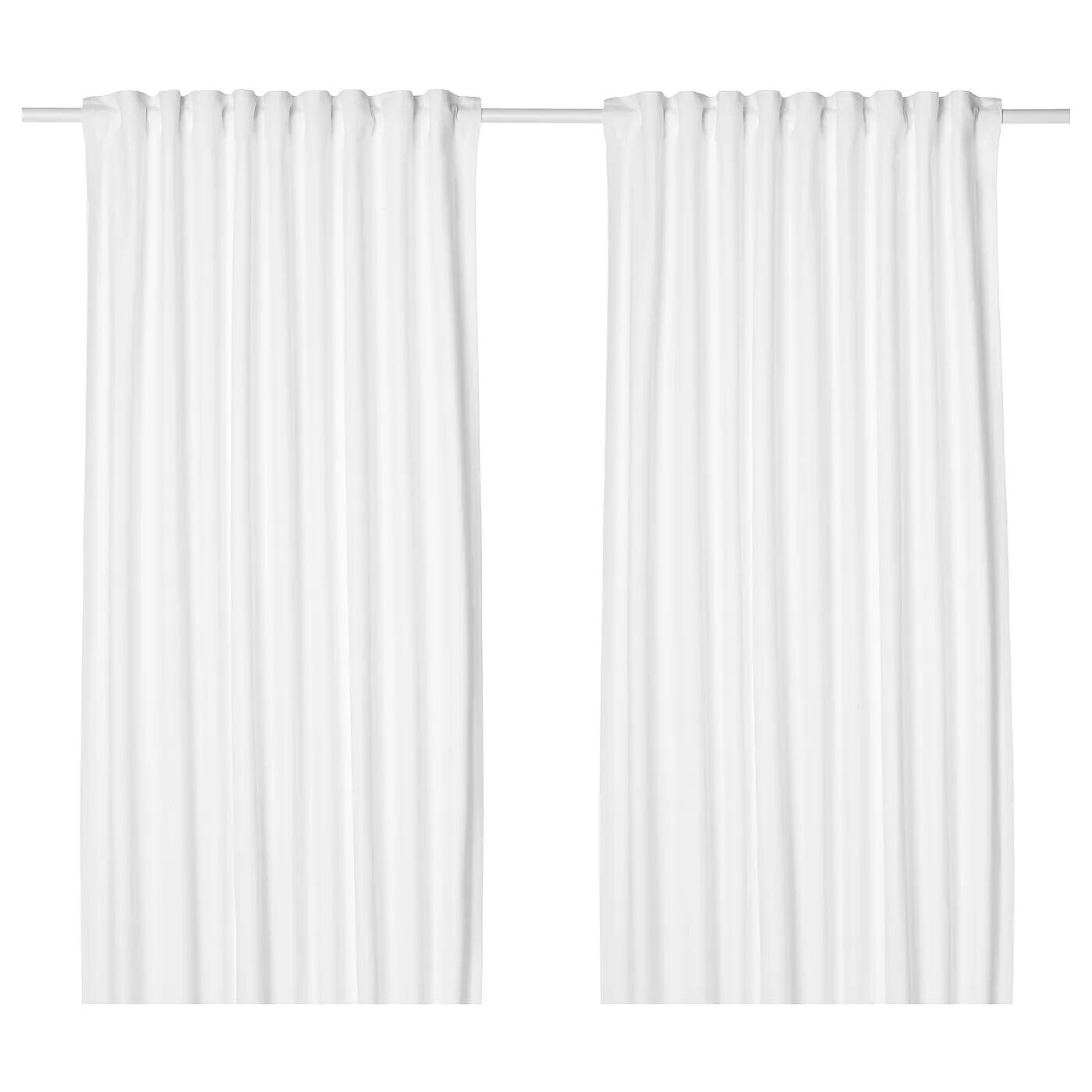 

2 шторы, белые, 145х250 см, TIBAST IKEA