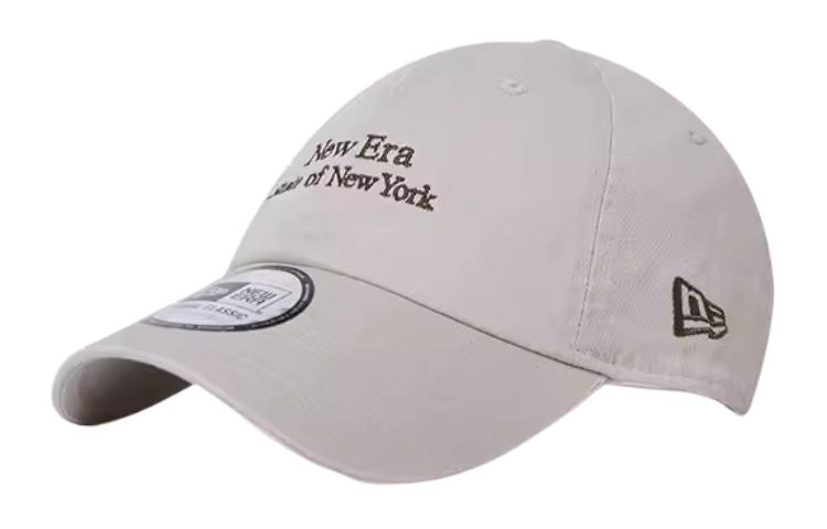 

New Era Вышитая хлопковая бейсболка с буквами бежевая, Ecru