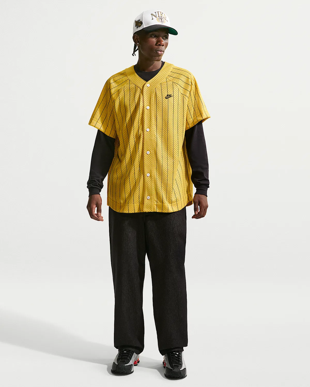 Мужская джерси Nike Sportswear Club, Saffron Quartz/Black — фото 4
