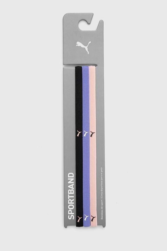 

Повязки на голову упаковка 3 штуки Puma, фиолетовый