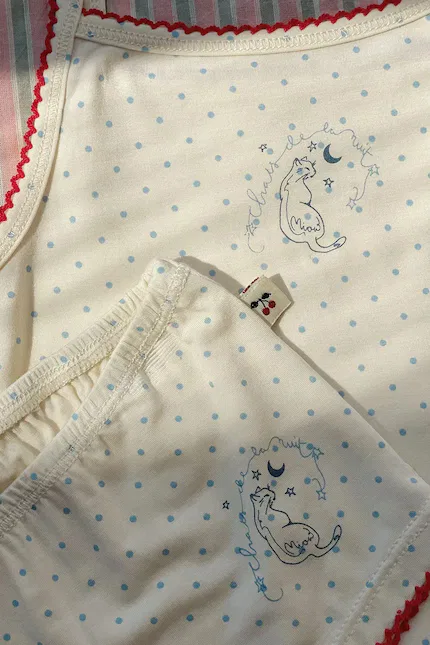 Топ детский без рукавов 2 шт MIMMI MODAL STRAP TOPS Konges Sløjd, бежевый — фото 4