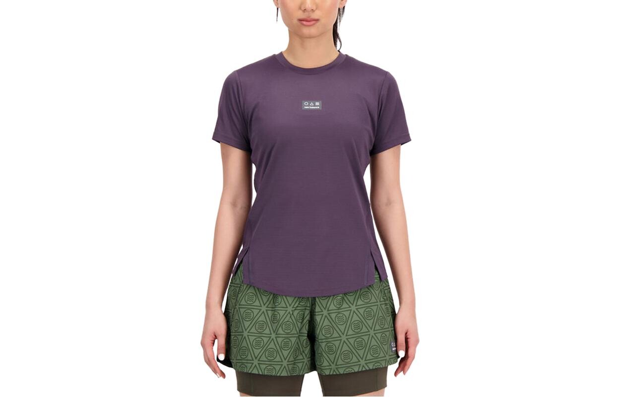 

Футболка женская фиолетовая New Balance, Фиолетовый, Футболка женская фиолетовая New Balance