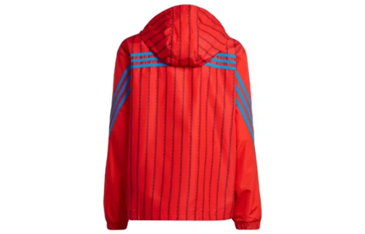 Детский топ с капюшоном для подростков Adidas, Red/Bright Blue — фото 3