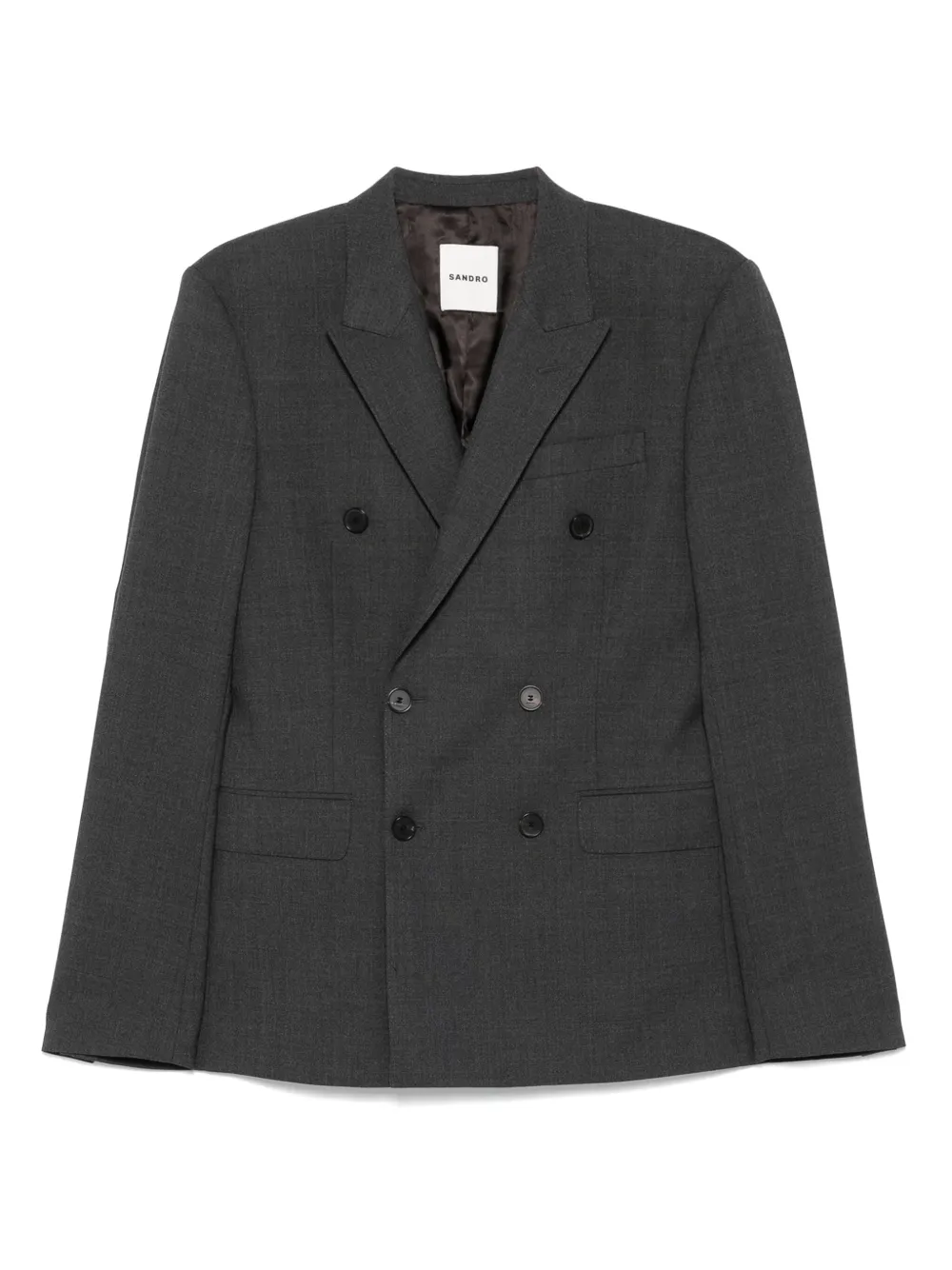 

Двубортный пиджак SANDRO, серый