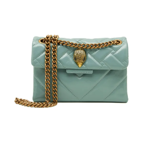 

Кожаная мини-сумка на плечо Kensington Kurt Geiger, синий