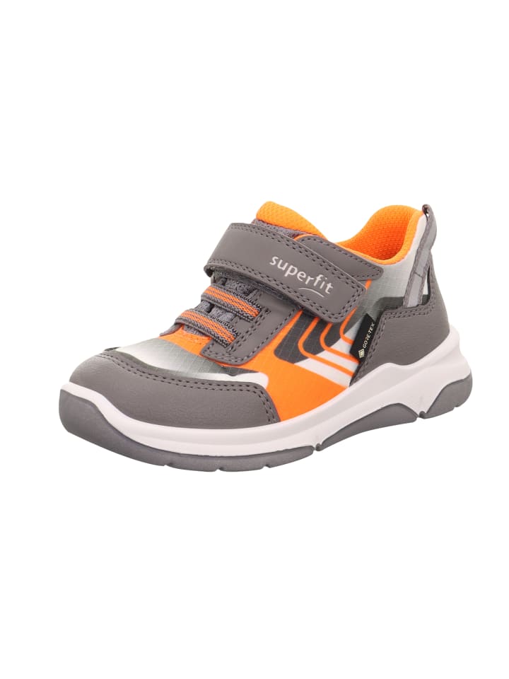 

Кроссовки на шнуровке superfit, цвет hellgrau/orange