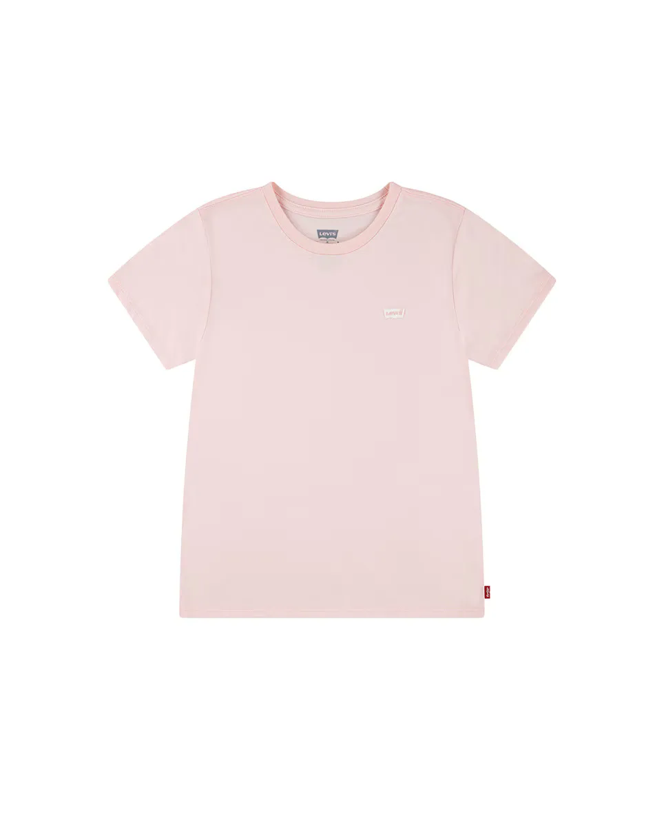 

Футболка для девочек Levi's Batwing с маленьким логотипом, розовый