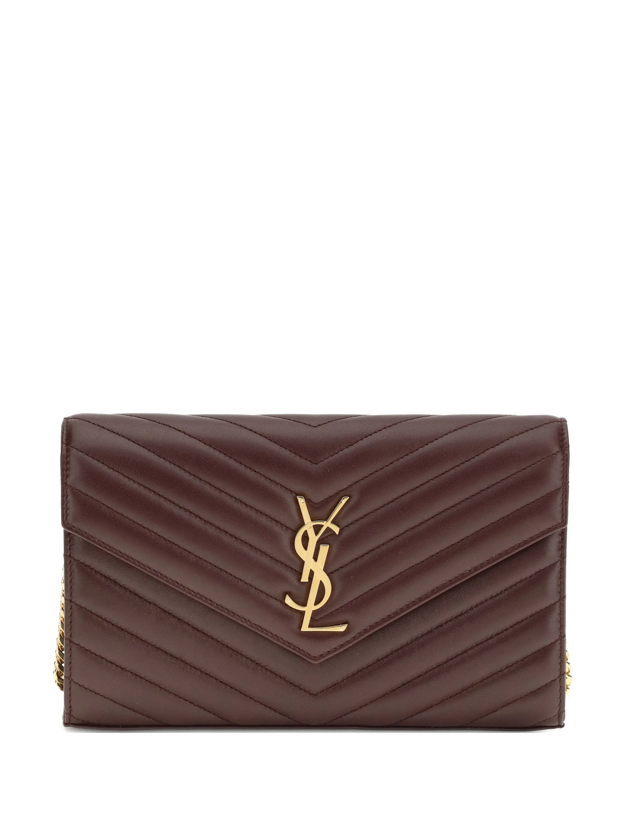 

Сумка на плечо Cassandre с узором шеврон Saint Laurent, красный