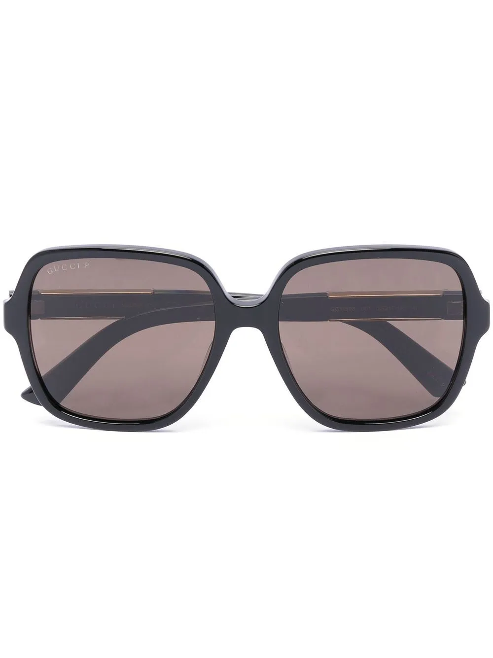 

Солнцезащитные очки в квадратной оправе Gucci Eyewear, черный