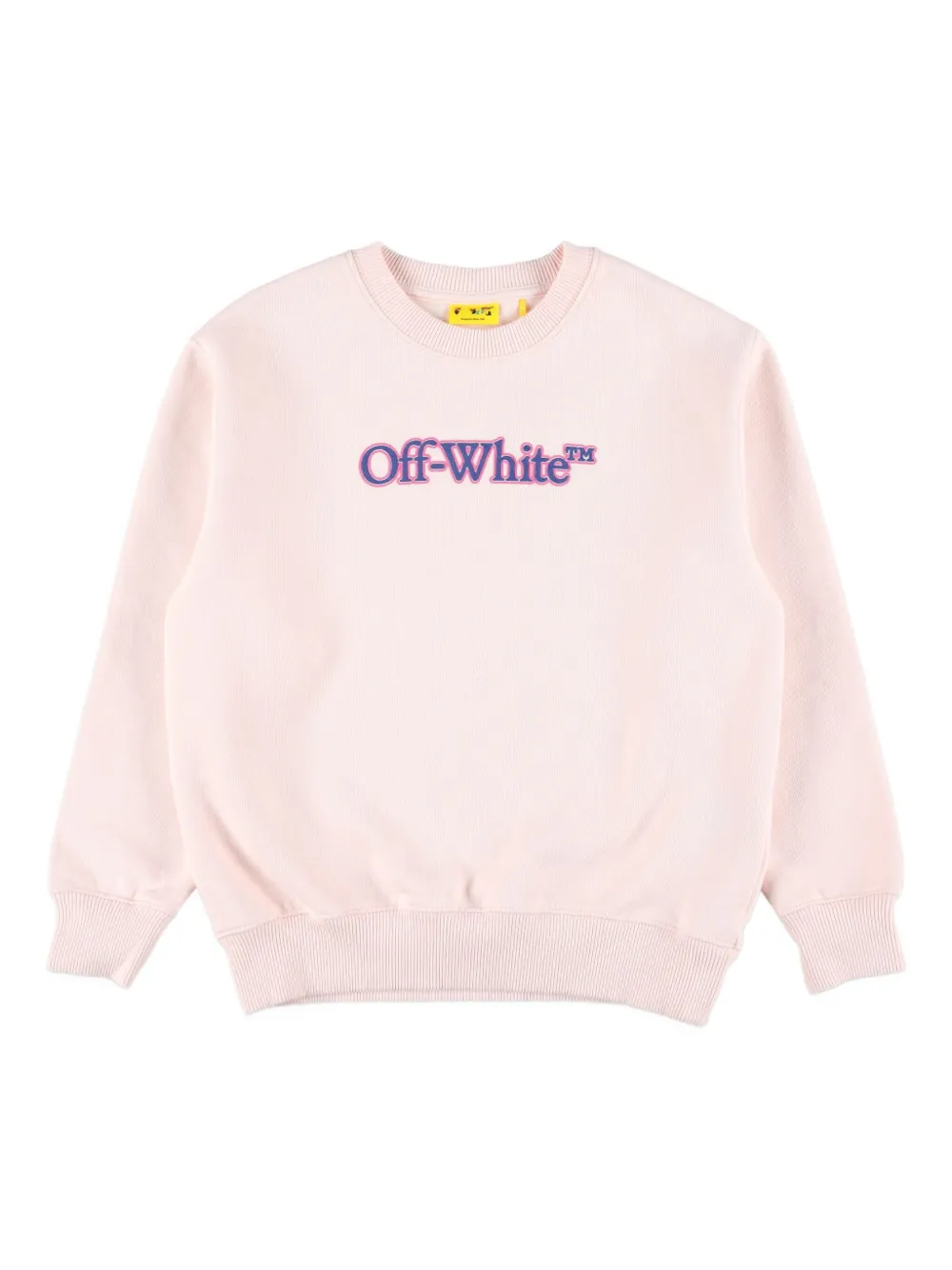 

Свитшот с вышитым логотипом OFF-WHITE KIDS, розовый