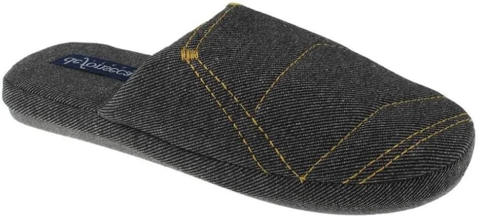 Generico de fonseca Roma Top E M833 Мужские хлопковые тапочки Generisch, черный