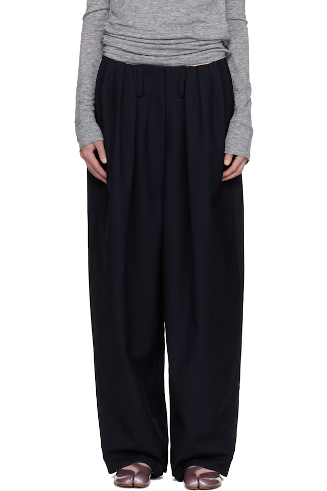 

Брюки с полной сборкой Open Yy, черный