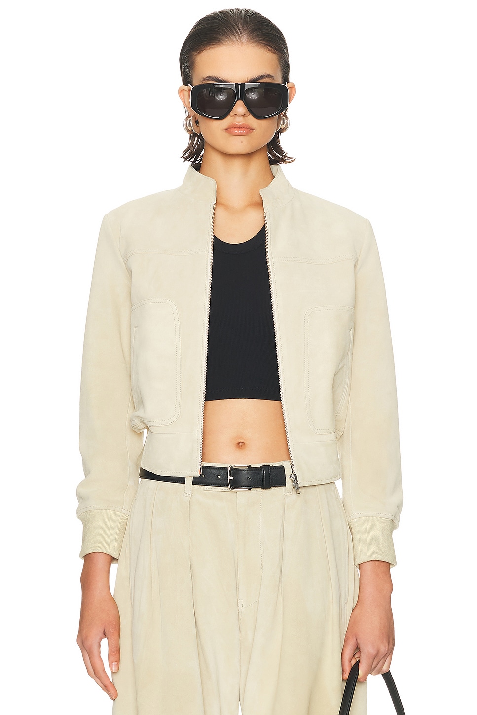 

Кожаная куртка Shrunken R13, Stone