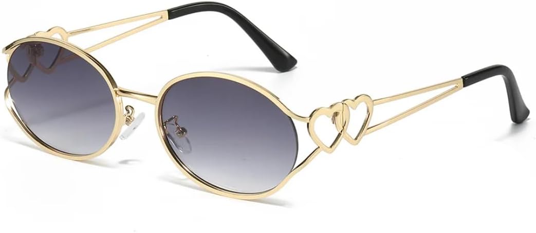 

Ретро-стимпанк круглые металлические солнцезащитные очки для мужчин и женщин с двойными пружинными дужками, разноцветные, с защитой от УФ-излучения UV400 TVTBBVV, 3775-c3