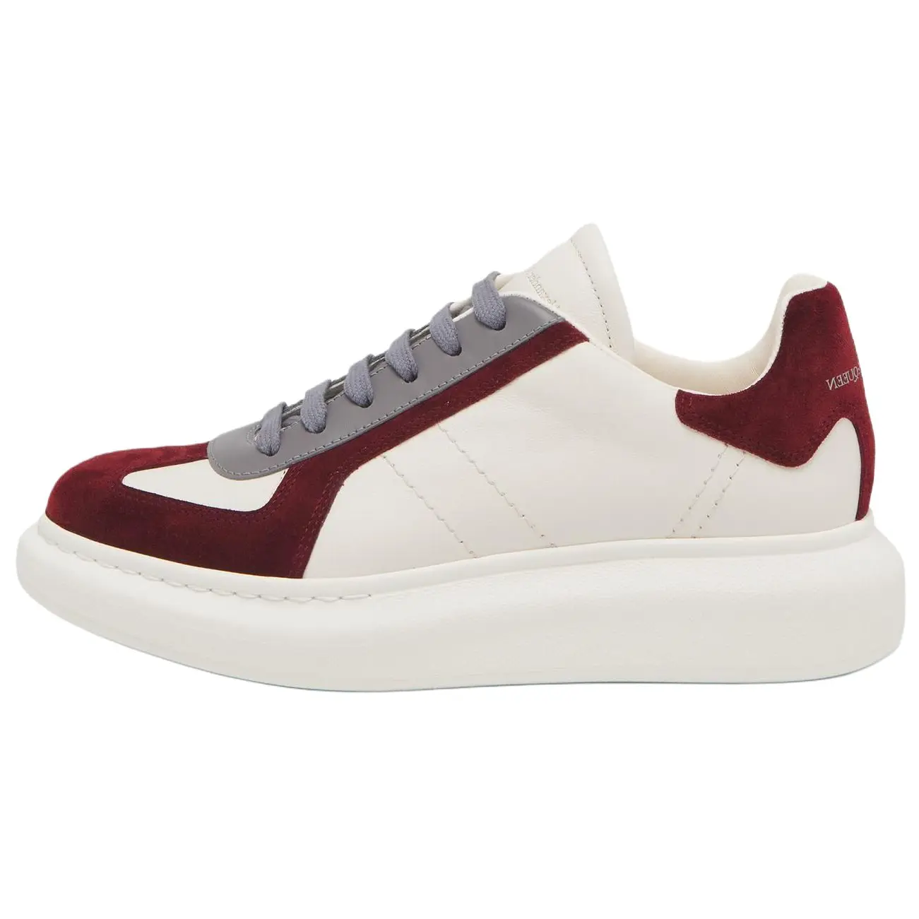 

Alexander McQueen Кроссовки Oversized Retro White Burgundy Women's